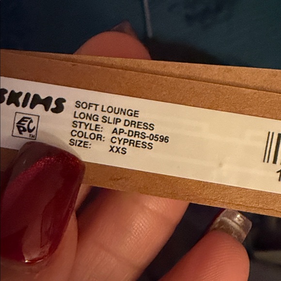 SKIMS SOFT LOUNGE SLIP Dress - CYPRESS Green - Picture 7 of 11